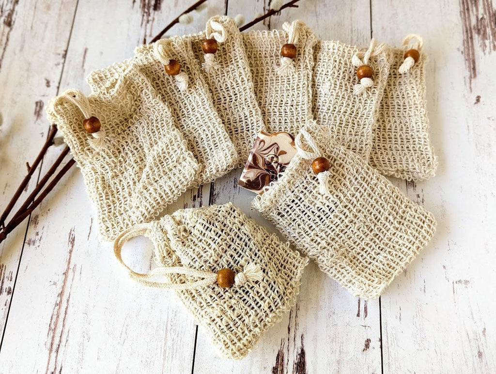 Natural Sisal Soap Saver Pouch